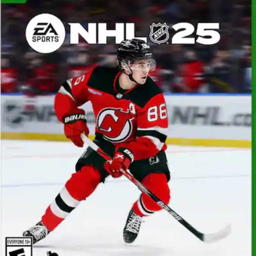 EA Sports NHL 25 Video Game - Red and Black
